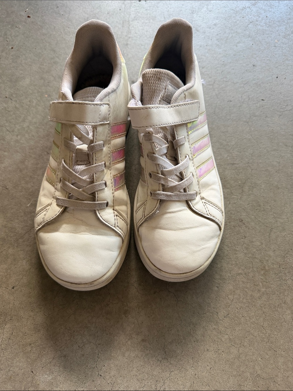 Adidas white sneakers